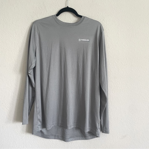 Magellan Outdoors Men's Gray Long Sleeve Shirt size L like new fish gear sports - Picture 1 of 8